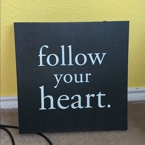 follow your heart room decor